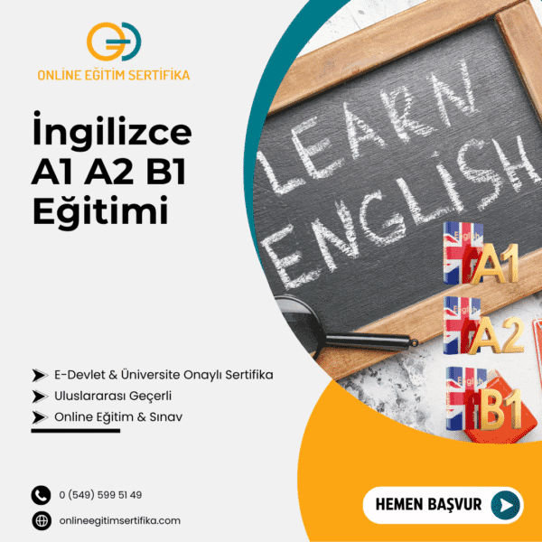 İngilizce A1 A2 B1 Eğitimi - Online Eğitim Sertifika