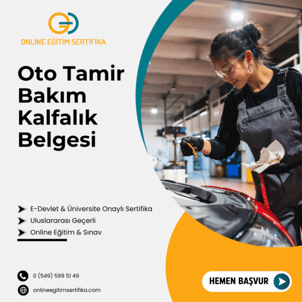 Oto Tamir Bakım Kalfalık Belgesi