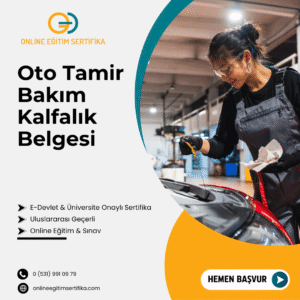 Oto Tamir Bakım Kalfalık Belgesi