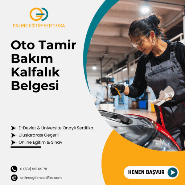 Oto Tamir Bakım Kalfalık Belgesi