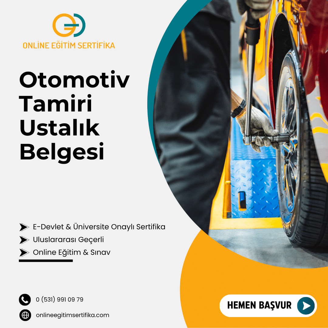 Otomotiv Tamiri Ustalık Belgesi